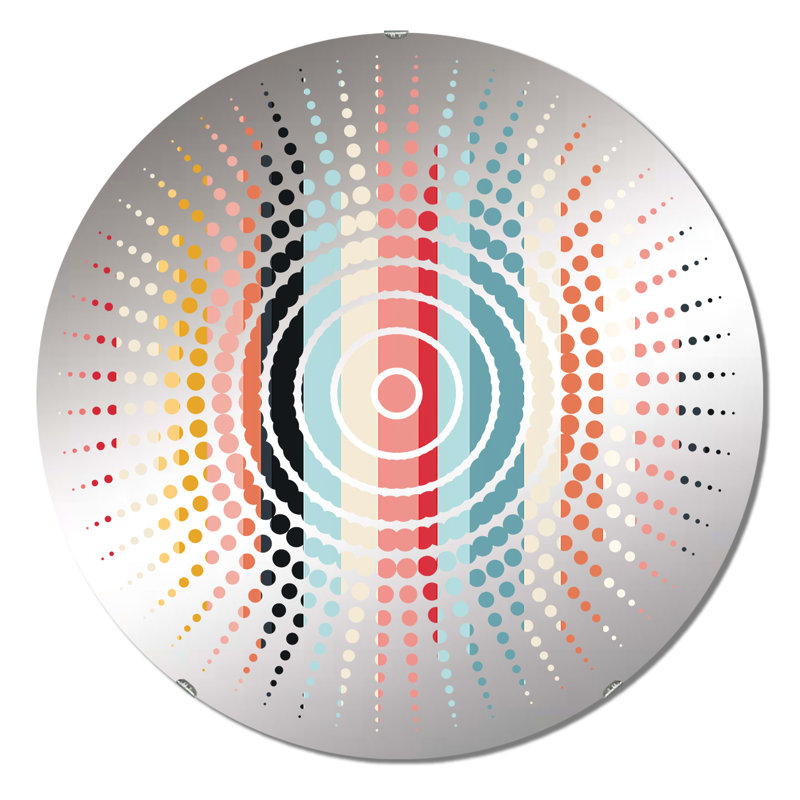 Gara - Miroir mural Sun Circles, 31,4 po x 31,4 po
