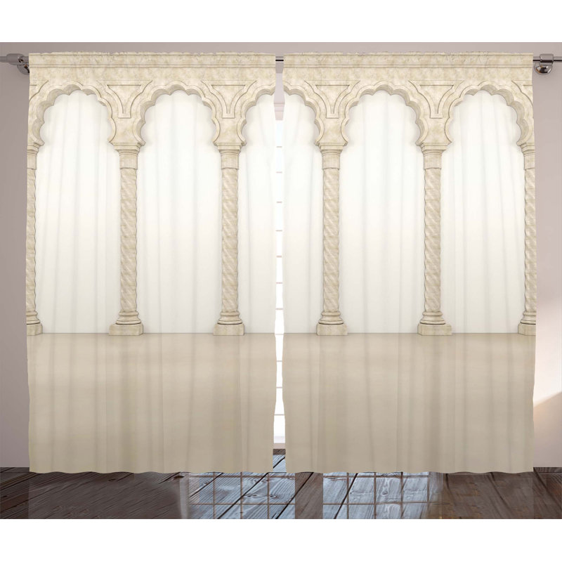 Kyla Semi Sheer Curtain Pair, 54" W x 90" L
