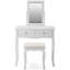 Gingras Dressing Table with Mirror-1843945389