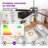 52" Modern 3CCT Dimmable LED Ceiling Fan with Remote Control, Double-Sided Blades, 6-Speed Reversible DC Motor, Timer-230954275