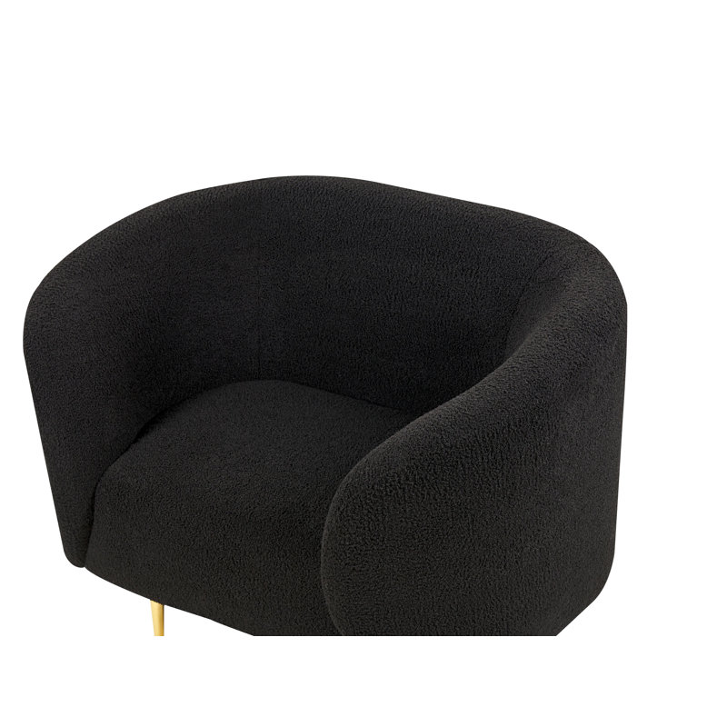Jenkin 2 - Piece Living Room Set, Black, Gold