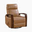Fauteuil inclinable et oscillant pivotant en similicuir 31 po Oudant