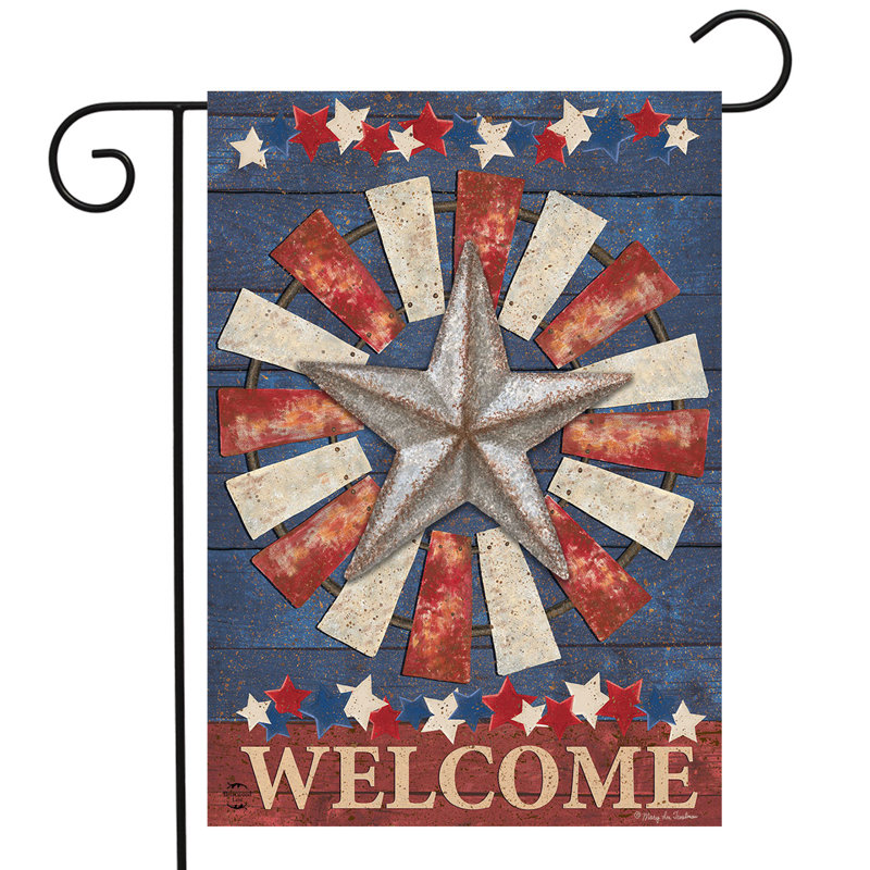 Drapeau de jardin primitif American Barnstar