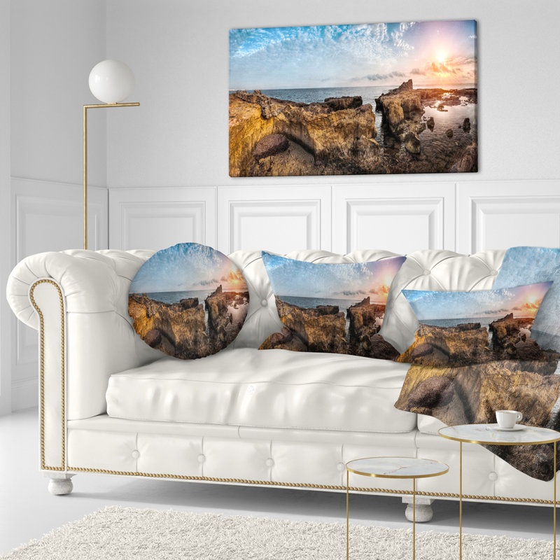 Coussin lombaire de mer beige de mer beige beach