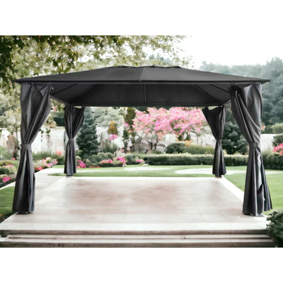 Titan 3Mx3m Galvanised Steel Gazebo Grey Complete