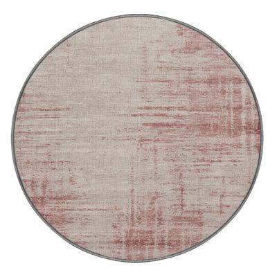 Machine Washable Abstract Gray Area Rug