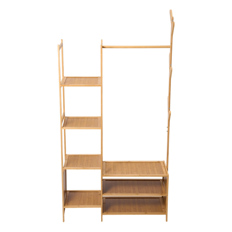Hall Tree 80cm Wide, Natural Wood