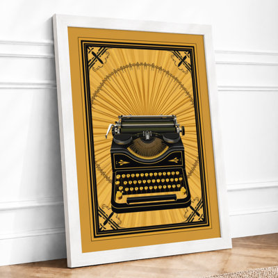 Typewriter Sunburst Art Deco - Print