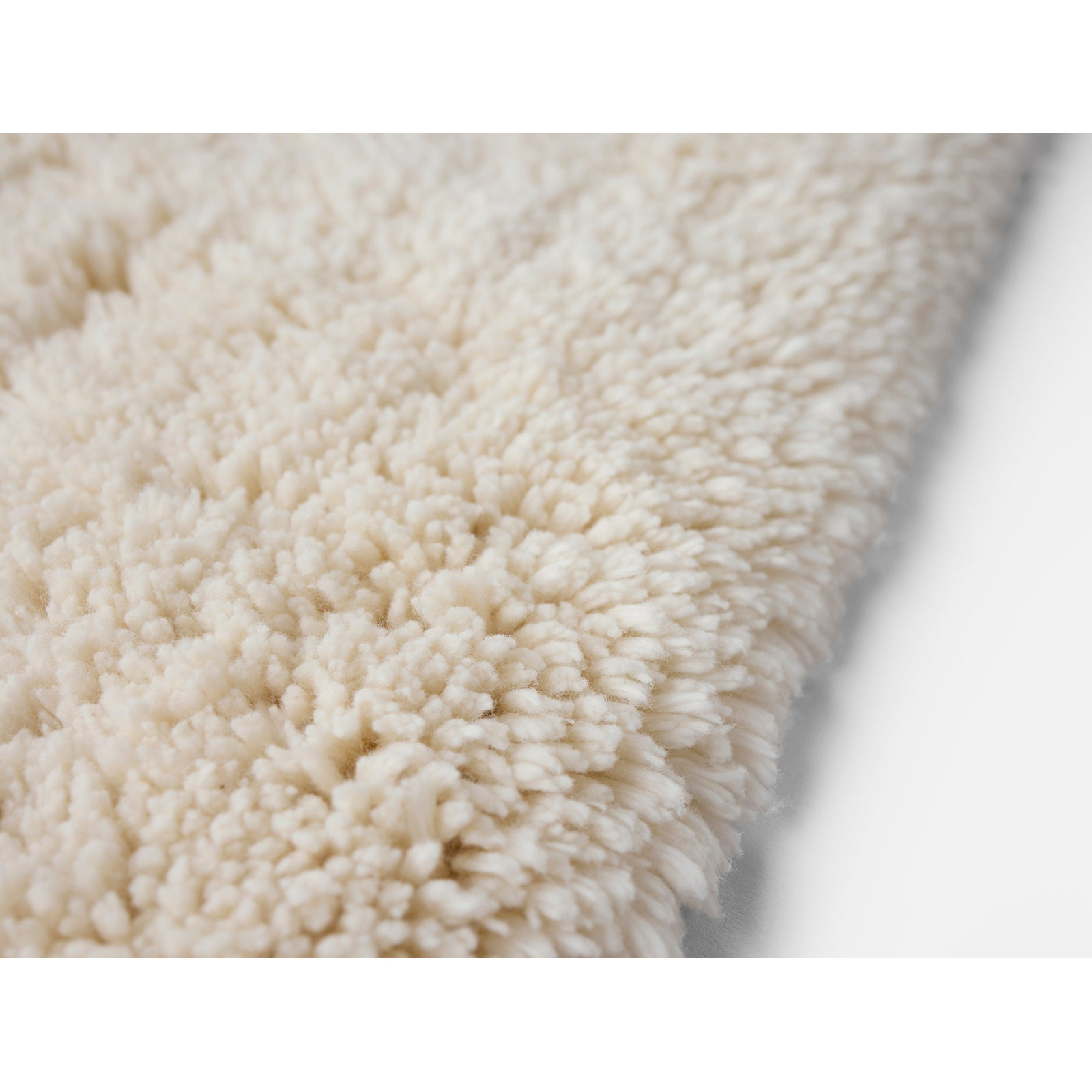Shag Organic Bath Rug, Undyed, 36" L x 24" W