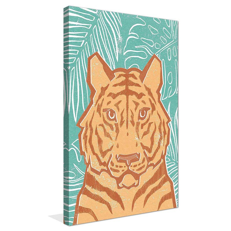 Jungle I - impression, H 30 po x l 18 po x P 1 po, Toile tendue