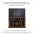 Philly Unfinished TV Stand for TVs up to 70" with Fireplace Included