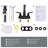 Centerset 2-handle Bathroom Faucet with Drain Assembly-65711826