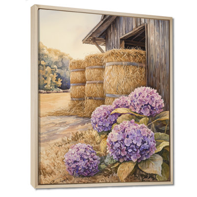 Décoration murale Isairis Hydrangeas In The Hayloft I - Hydrangea