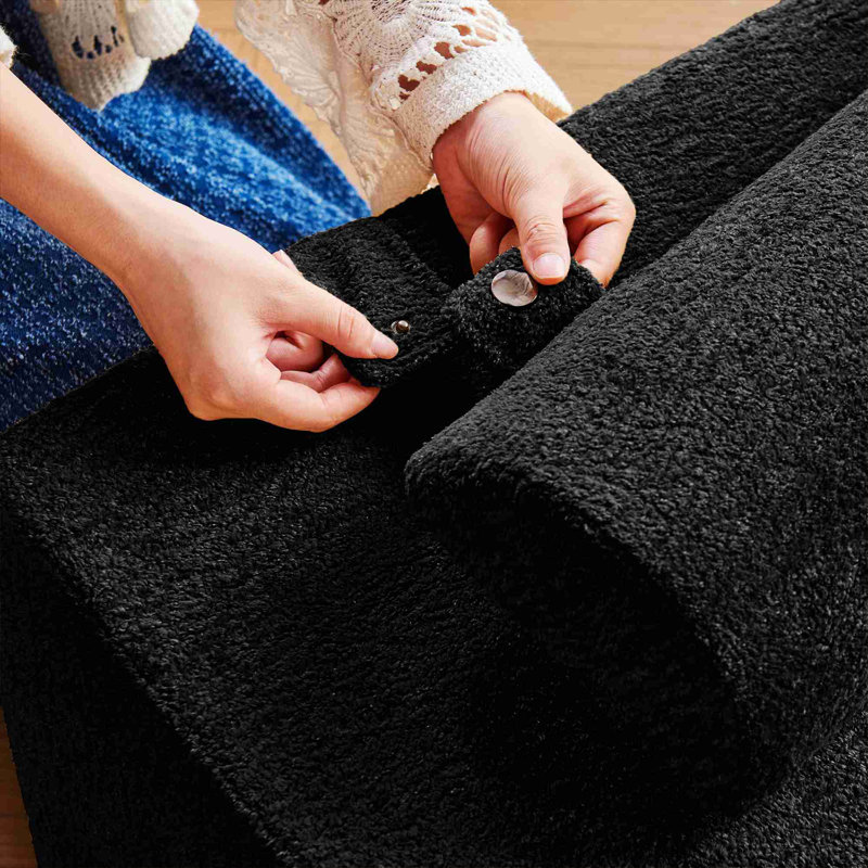 Méridienne pliable, chaise Tatami portable pour le salon, la chambre à coucher, Noir