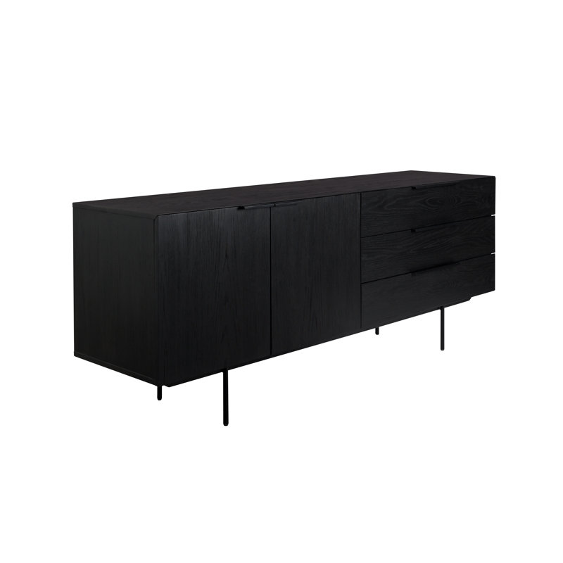 71'' W Credenza, Black