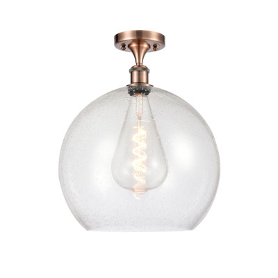 Glass Semi Flush Mount