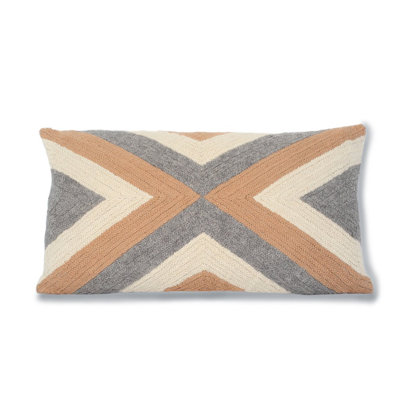 Grinda Natural Rectangular Pillow Cover and Insert