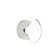Passage Hampton Crystal Knob with Disk Rose