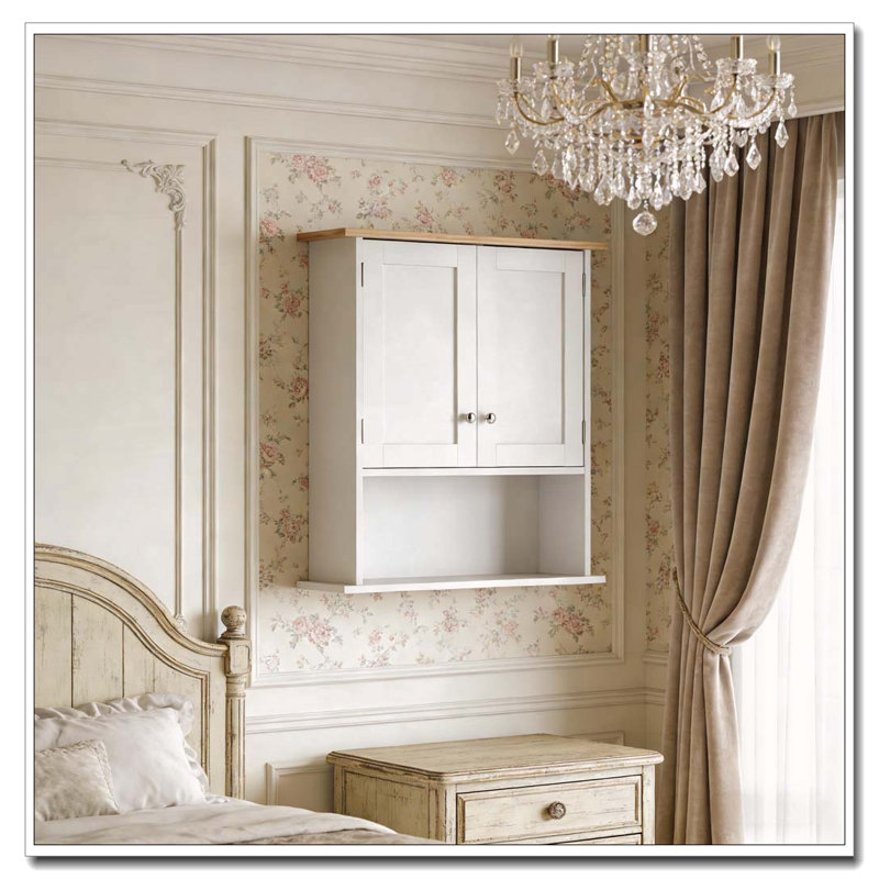 Armoire murale chic avec construction résistante à l'humidité