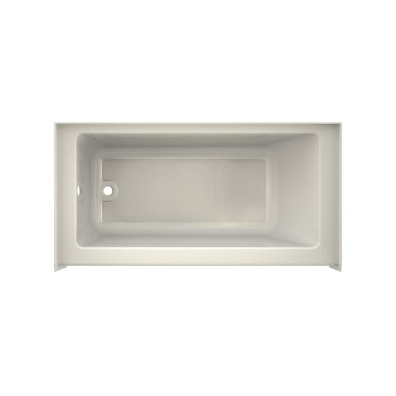 SIGNATURE® Rectangle Flat Front 6032 Skirted Soaking, Oyster, Left