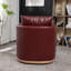 Fauteuil pivotant en cuir véritable Azib-88419630