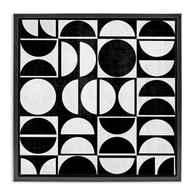 Motif arqué noir et blanc