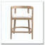 Tabouret de comptoir en bois d'hévéa-568151218