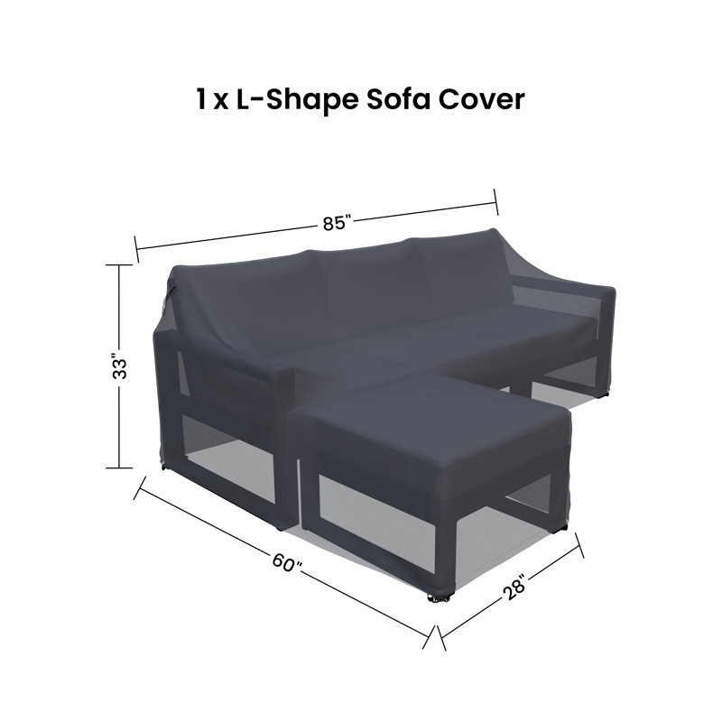 POLYWOOD EDGE Modular Deep Seating Sofa Cover Set