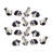 Hamblen Rabbit 16 Piece Figurine Set