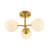 Murtie 3-Light Modern Glass Semi Flush Mount