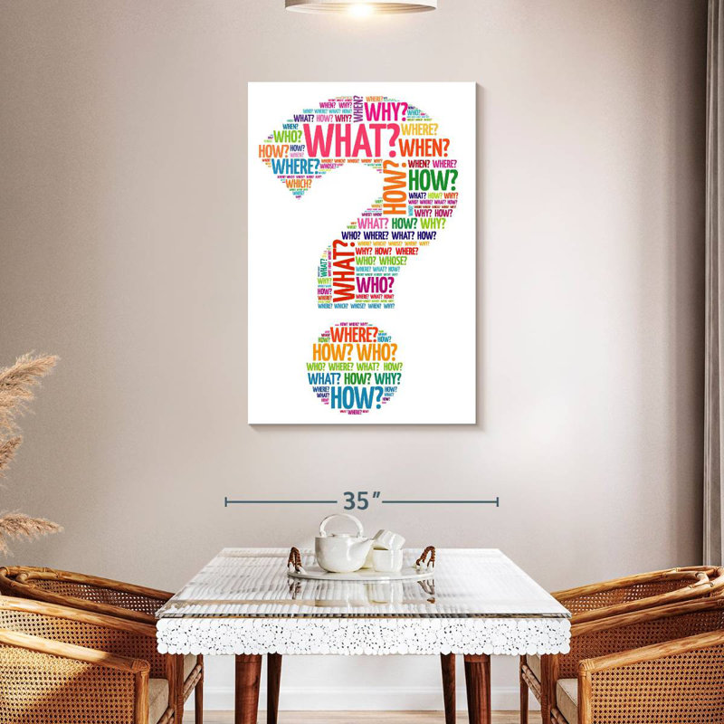 Keiri Question Mark, 45" H x 30" W