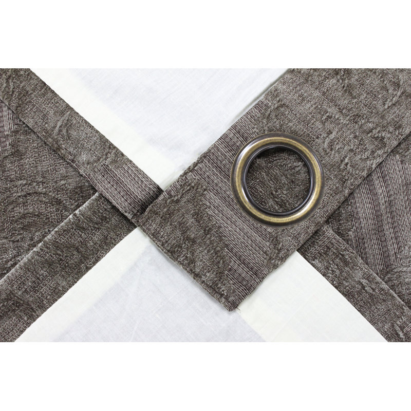 Cheralee Room Darkening Curtain Pair, Mocha, 168 W x 183 D cm