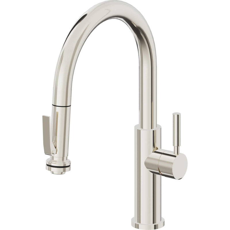 Corsano Kitchen Faucet, Polished Brass