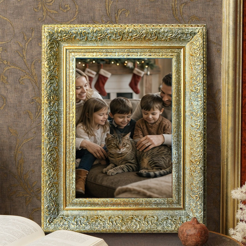 Cadre photo décoratif pour la maison, Antique Gold, 3, L 5 po x H 7 po