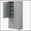 Armoire de salle de bain autoportante polyvalente avec plusieurs caractéristiques pour un rangement optimal