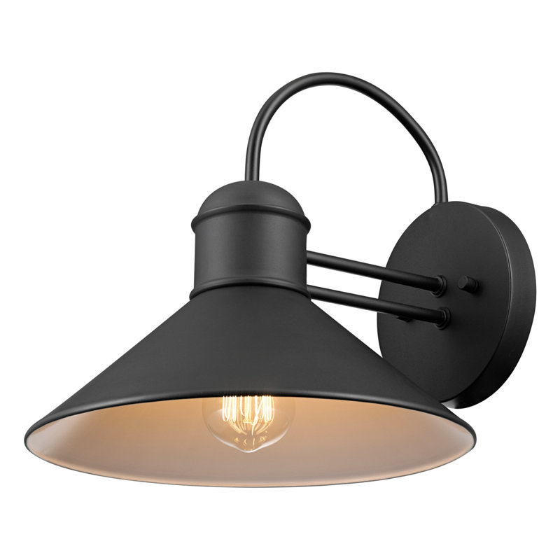 Luminaire de grange d'extérieur noir H 7 po Mukilteo