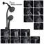 Luxury 7-Setting Drill-Free Stainless Steel Slide Bar Combo - Dual Shower Head Experience-112346249
