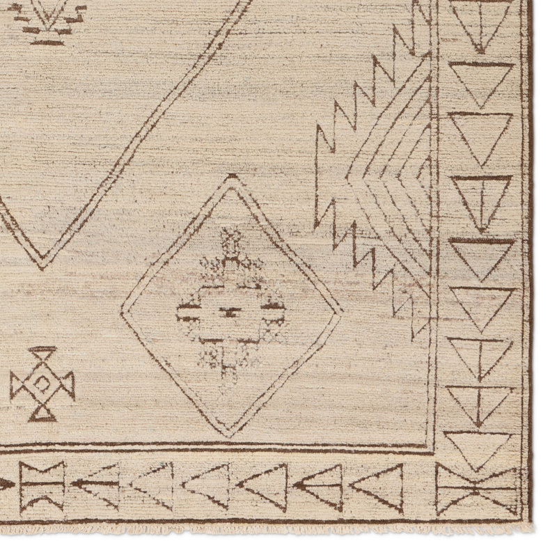 Jaipur Living Elvendria Handknotted Medallion Taupe Area Rug (10'X14' Rectangle), Rectangle 8' x 10'