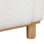 Chaise avec accoudoirs en tissu White Boucle