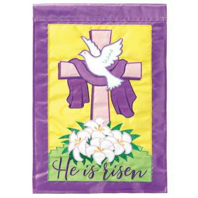 Elad Double Sided 18 in. H x 13 in. W Nylon Easter Garden flag