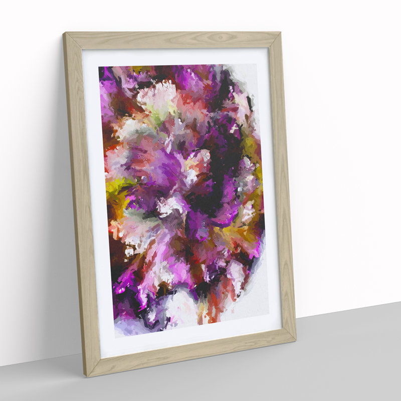 Memories of You Abstract - Framed Print, 34cm H x 25cm W x 2cm D, Oak