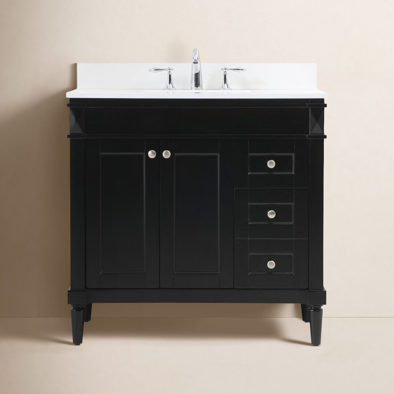 Readington 42'' Single Bathroom Vanity, Black, 36"