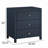 Nevarre 3-Drawer Nightstand - Midnight Blue-755802027