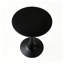 Table ronde ronde à piédestal Mid Century
