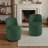 Upholstered Modern Green Velvet Side Dining Chair (Set of 2)-42533479