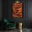 Paysage abstrait, art mural sur toile brune 14-1322453136