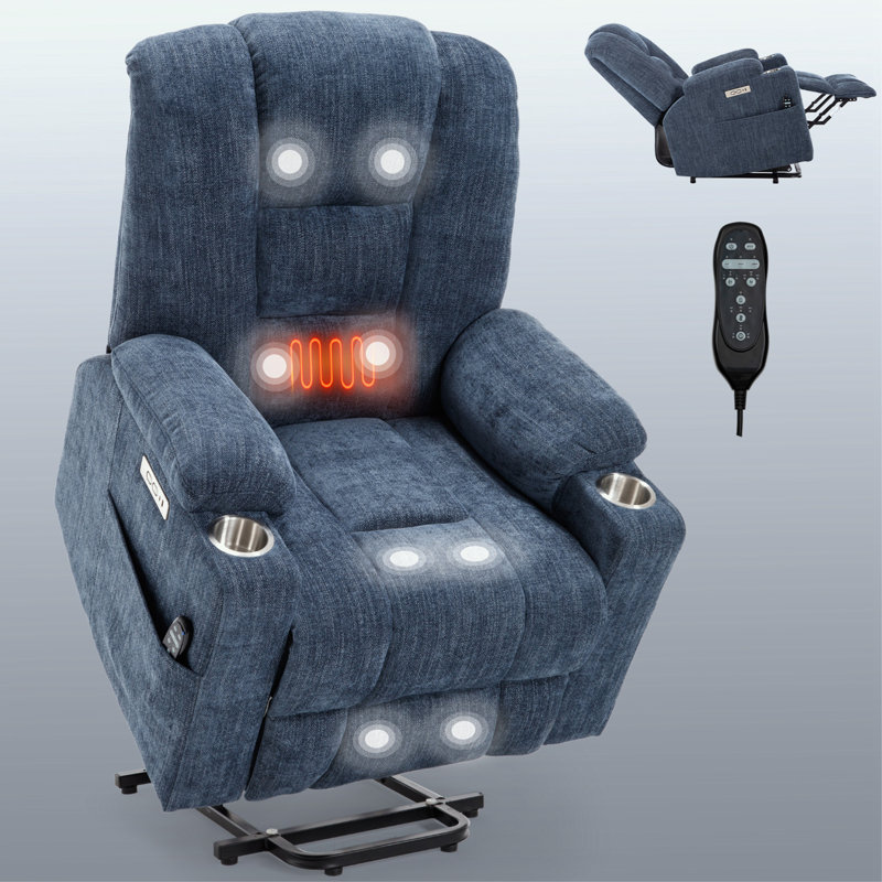 Fauteuil inclinable Darlene, Bleu