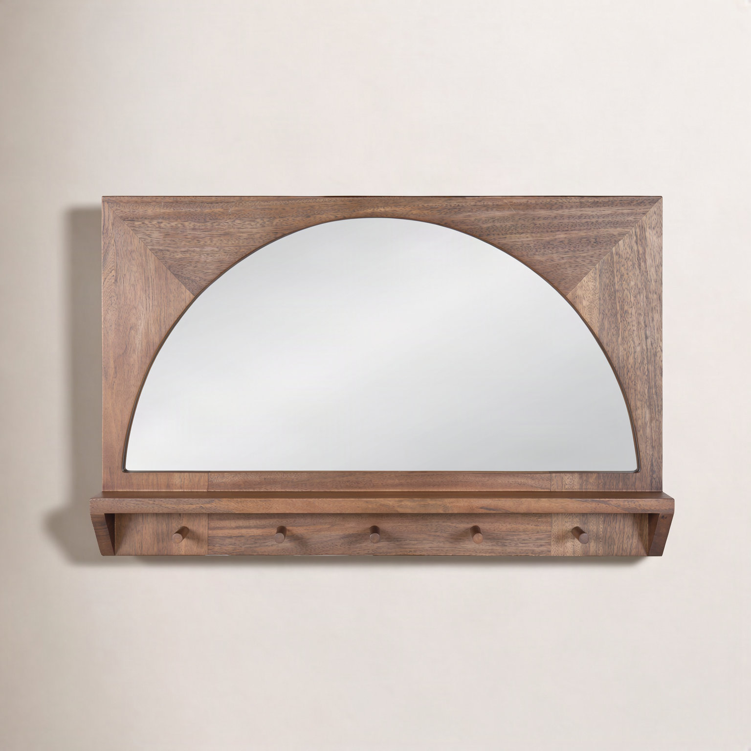 Julianna Wood Mirror, 24" x 36", Brown