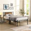 Cadre de lit simple TG, tête de lit avec décoration en bois, noir-833996307