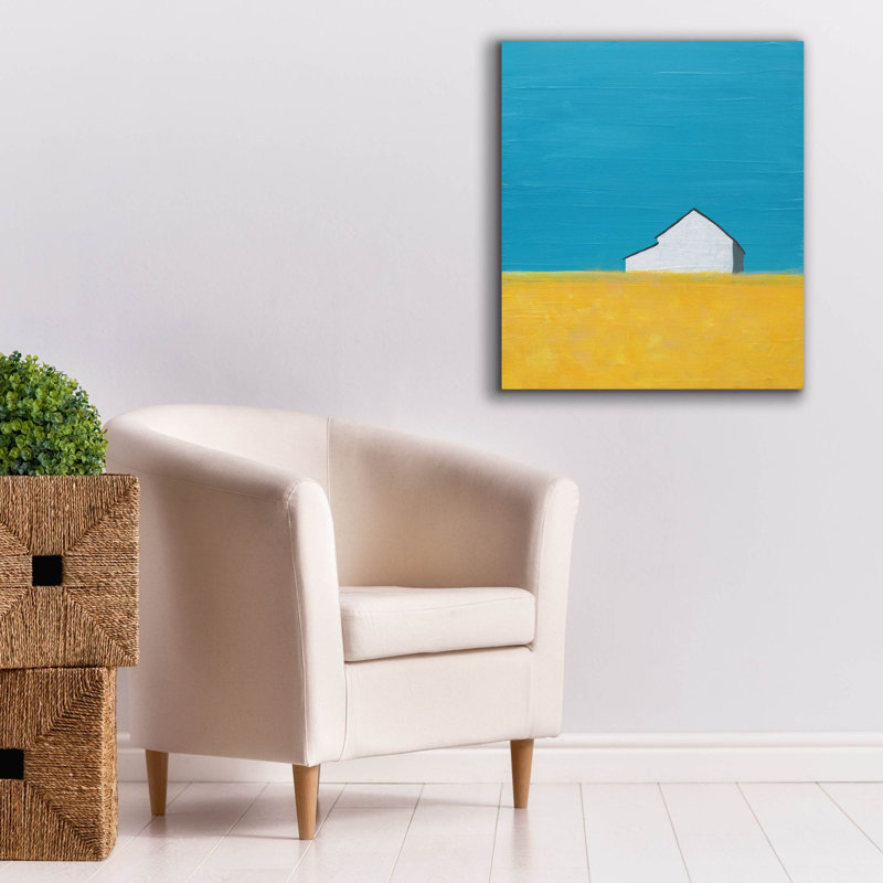 «Its A Barn» par Jan Weiss, art mural sur toile, H 30 po x l 26 po x P 1,5 po